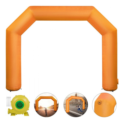 Arco De Meta Naranja 19.5ft Inflable Carrera Finish