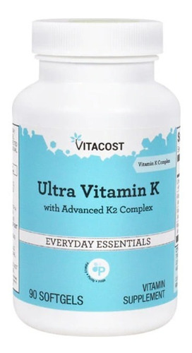 Ultra Vitamin K Incluye Advanced K2 Complex 90 Caps