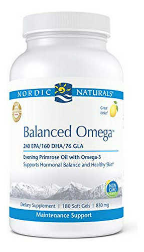 Suplemento Omega-3 Con Aceite De Onagra - 180 Cápsulas Suaves - Piel Saludable