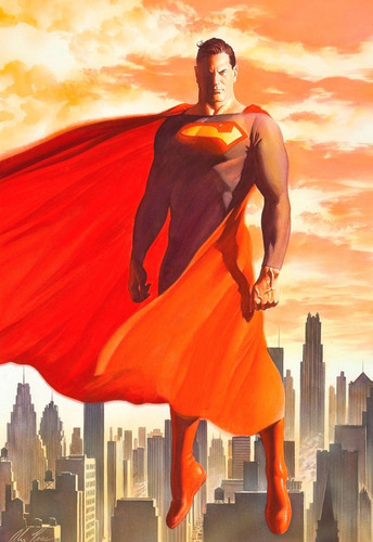 Superman Set De Afiches Ver. Comic Alex Ross.
