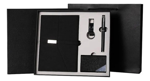 Set Ejecutivo Libreta Pluma Tarjetero Llavero Hombre Regalo