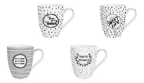 Mug Bombe 340ml Blanco/negro