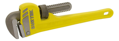 Llave Stillson De Hierro Maleable 10 8510 Surtek Color Amarillo