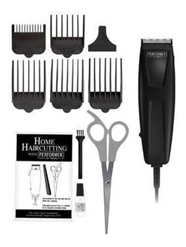 Performer By Wahl 11 Piece Haircutting Kit Set With Five Gui