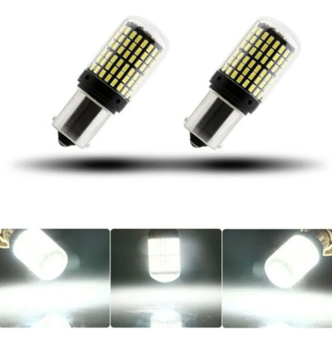 Par Luces Led Doble Contacto Freno 1157 144 Led Alto Brillo