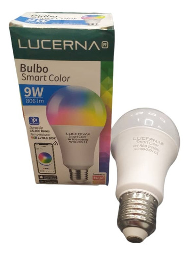 Bombillo Led Bulbo 9w E27 2700-6000k Ac Multv Smart Lucerna