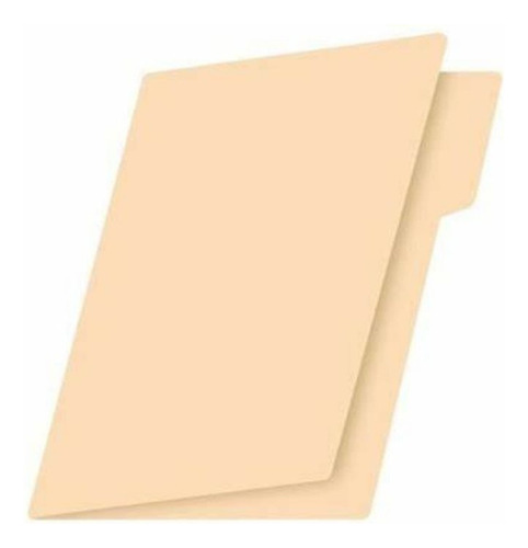 100 Folder Tamaño Carta Premium Nassa Oficina Color Color Crema