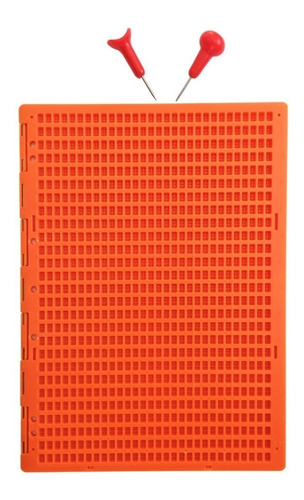 27 Renglones Pizarras Para Braille Con 2 Punzon,naranja