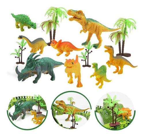 Juego De 153 Vagones Eléctricos De Juguete Con Forma De Dino