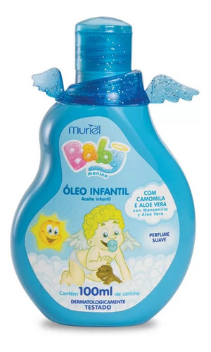 Óleo Corporal Para Bebê Infantil Baby Menino 100ml Muriel 