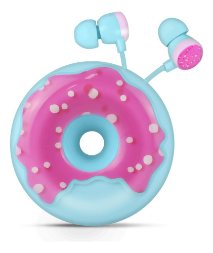 Qearfun Donut Earbuds Para Niños, Cute Earbud & In-ear Wired