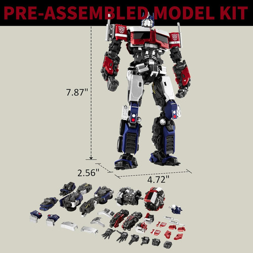 Yolopark Transformers Juguetes Optimus Prime, 7,87 PuLG...