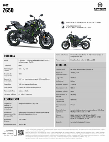 Imagen 14 de 15 de Kawasaki Z650 Abs 2023