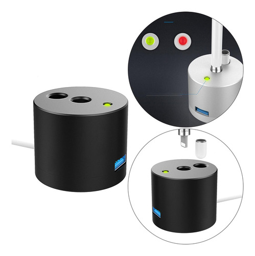 Soporte De Carga Compatible Con Apple Pencil - Base De Negro
