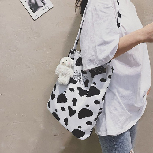 Bolso De Mano Simple Con Estampado De Cebra Y Leopardo