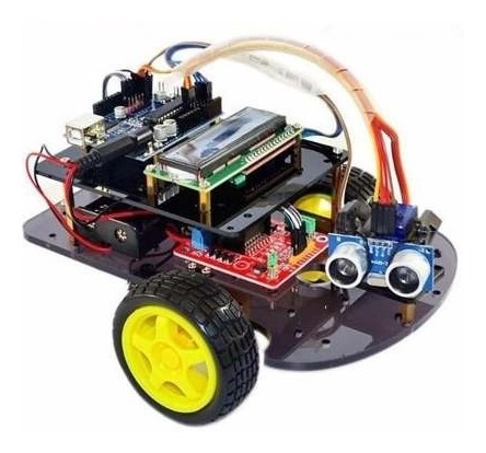 Auto A Control Remoto Ultrasonico Kit Robot Arduino Diy Rc