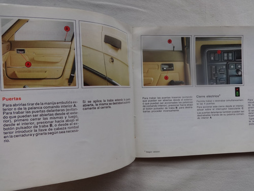 Manual Guantera Renault 9 R9 1991 Instrucciones Catalogo (Usado)