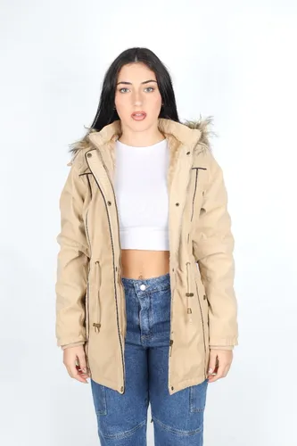 Campera Parka Mujer Gabardina Con Piel Oldtown Polo Club