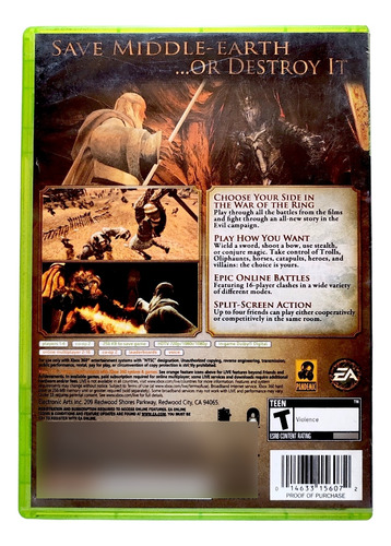 The Lord Of The Rings Conquest Xbox 360 En Español (Reacondicionado)