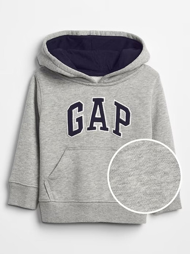 Agasalho Gap Original Cinza Infantil Menino Com Zíper