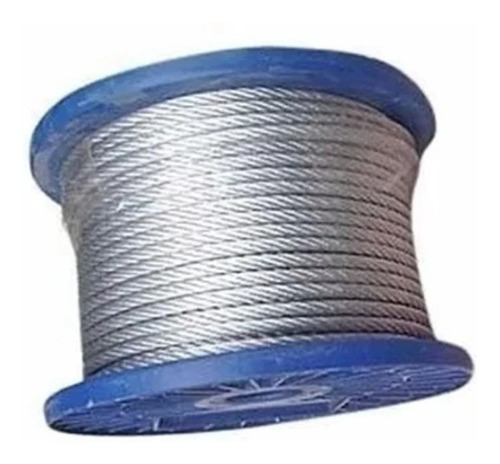 Piola, Cable Acero 3 Mm , 100 Mt. + 4 Candados