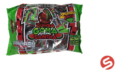 Zumba Goma Sandia 20pzs