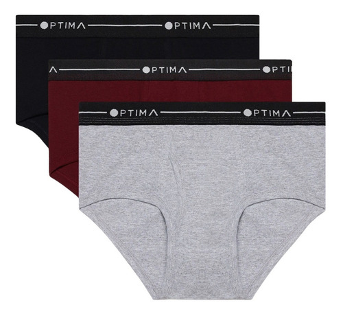Paquete De Trusa Optima Algodón 3 Unidades Cardigan