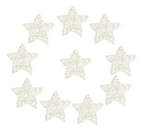 Bolas De Mimbre De Mimbre De Estrella 6cm