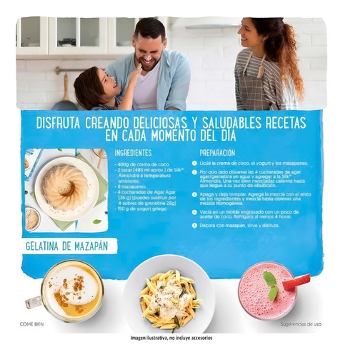 Leche De Almendra Silk Sin Azucar Original 6 Pzs De 946 Ml