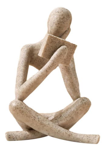 Estatua De Pensador, Escultura 8 Cm X 6 Cm X 11,5 Cm