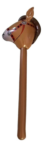 Cabeza De Caballo Inflable Cabeza De Juguete Juguete Marrón