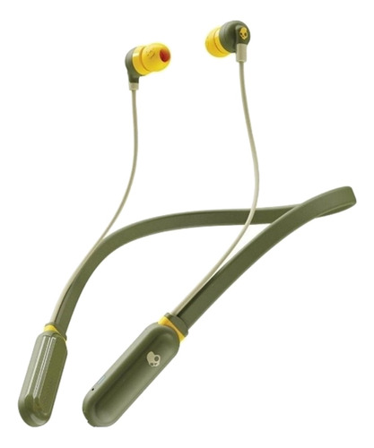 Auriculares inalámbricos Skullcandy Ink'd+ Wireless elevated olive con luz LED