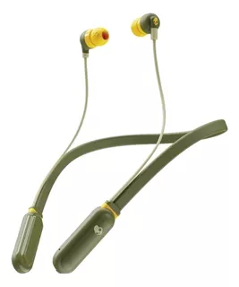 Audífonos inalámbricos Skullcandy Ink'd+ Wireless elevated olive con luz LED