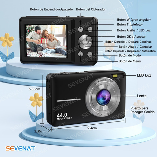 Sevenat 403 BK compacta negro