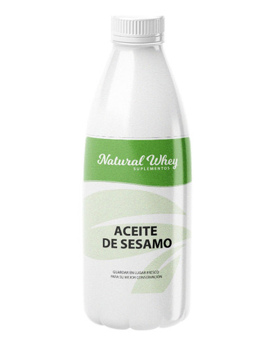 Aceite De Sesamo Puro 1 Litro Natural Whey 