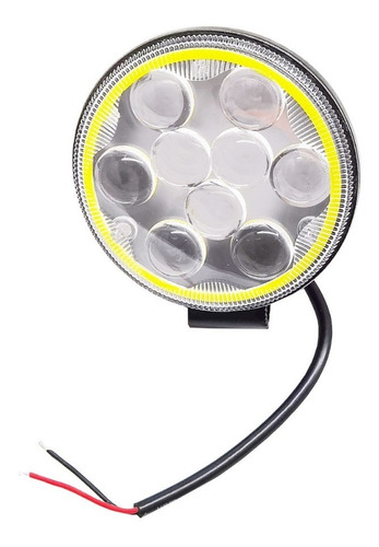 Farol De Milha 9 Leds Redondo Bivolt Caminhao Carro Jeep 