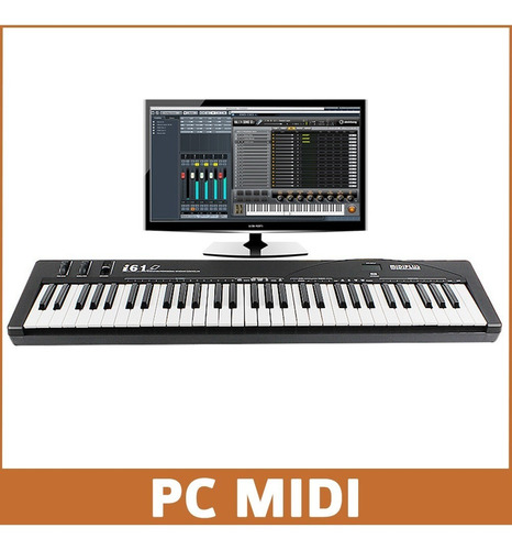 Imagen 5 de 9 de Teclado Controlador Midi Usb Midiplus I61 61 Teclas