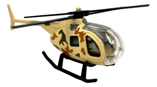 Ff Helicóptero De Aleación Fundida A Presión A Escala 1/64,