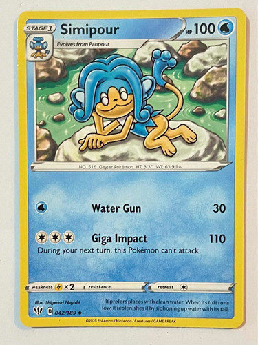 Pokémon Tcg Simipour 042/189