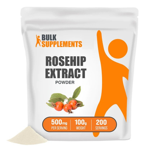Bulk Supplements | Extracto Rosa Mosqueta | 100g | 200 Porci