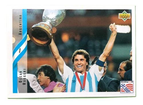Carta Oscar Ruggeri #231 Mundial Usa 94 Upper Deck Oscar Ruggeri Jugador (Usado)
