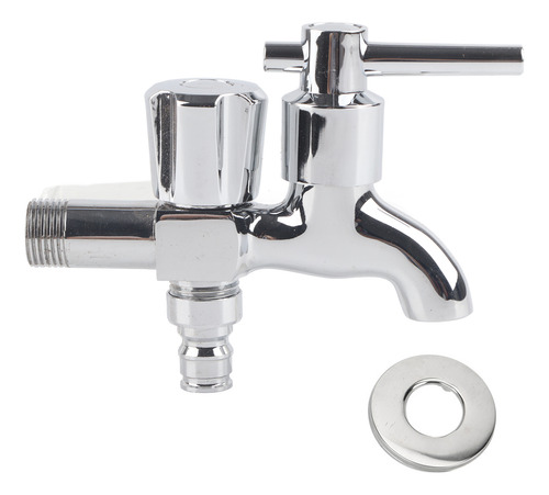 Grifo Para Lavadora En Frío Individual De Doble Cabezal, G1/