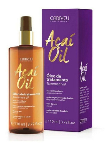 Imagem 1 de 3 de Cadiveu Açaí Oil - Óleo De Tratamento 110ml