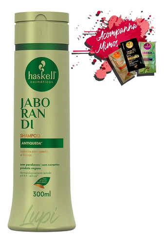 Haskell Jaborandi Shampoo 300ml Anti Caspa E Oleosidade