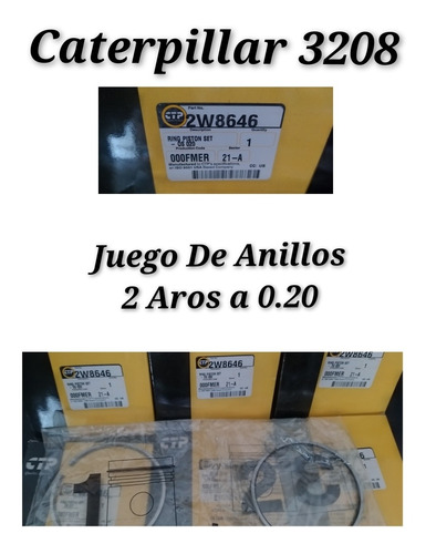 Anillos Caterpillar 3208.