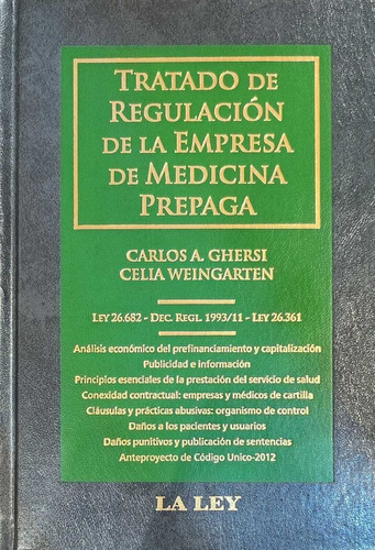 Tratado De Regulación De La Empresa De Medicina Prepaga . Gh