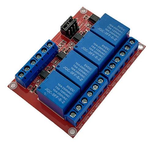 Modulo 4 Relevadores 5v Para El Disparador Nivel Alto Y Bajo