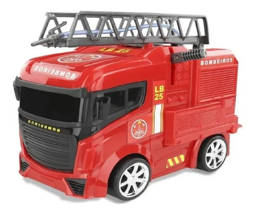 Camion De Bomberos Lanza Agua  Next Race Fire Roma Color Rojo