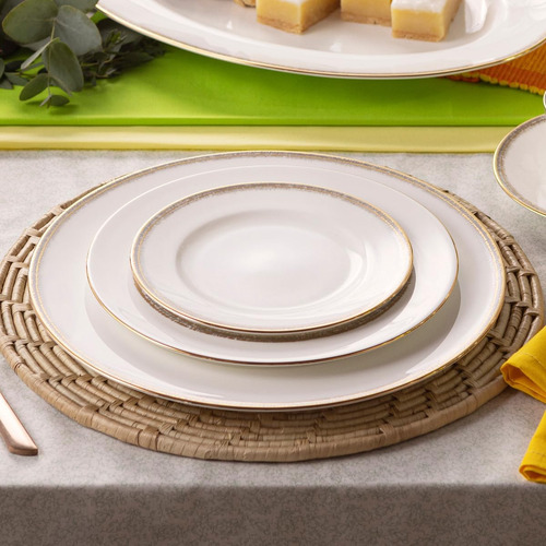 Noritake Haku Dinner, 11, Juego De 4 En Blanco