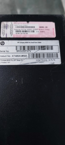 Imagem 5 de 9 de Hp Compaq 6005 Pro Small Phenon X4 /4gb / 250 Gb Hd